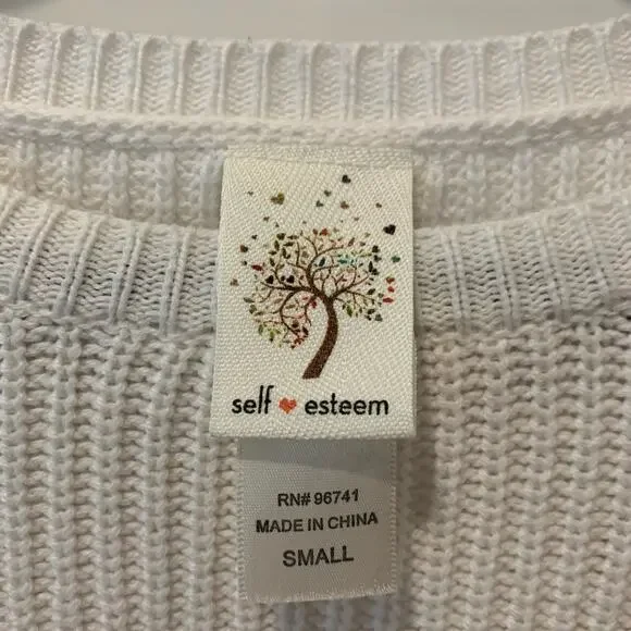 Off white self esteem knit sweater. size small - Picture 3 of 5